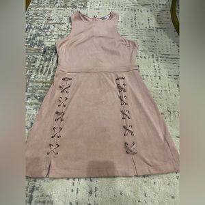 Cupcake and Cashmere faux suede dress